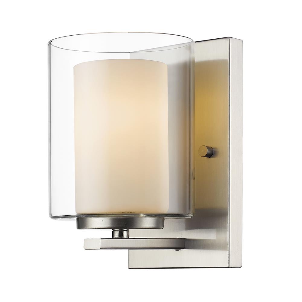 Z-Lite 426-1S-BN Willow 1 Light Wall Sconce in Brushed Nickel